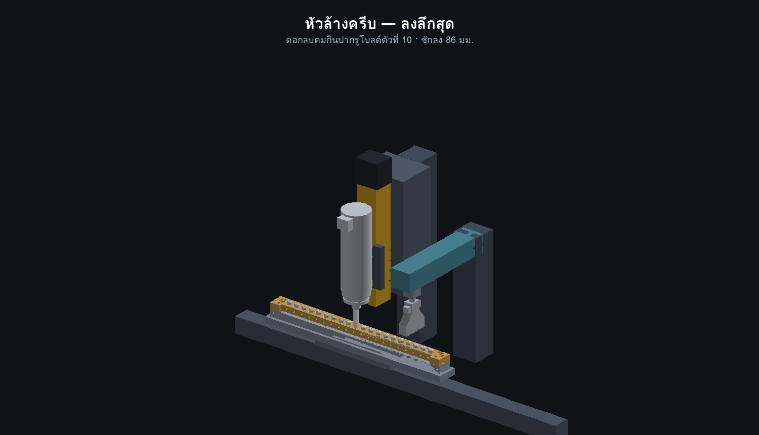 หัวล้างครีบลงลึกสุด