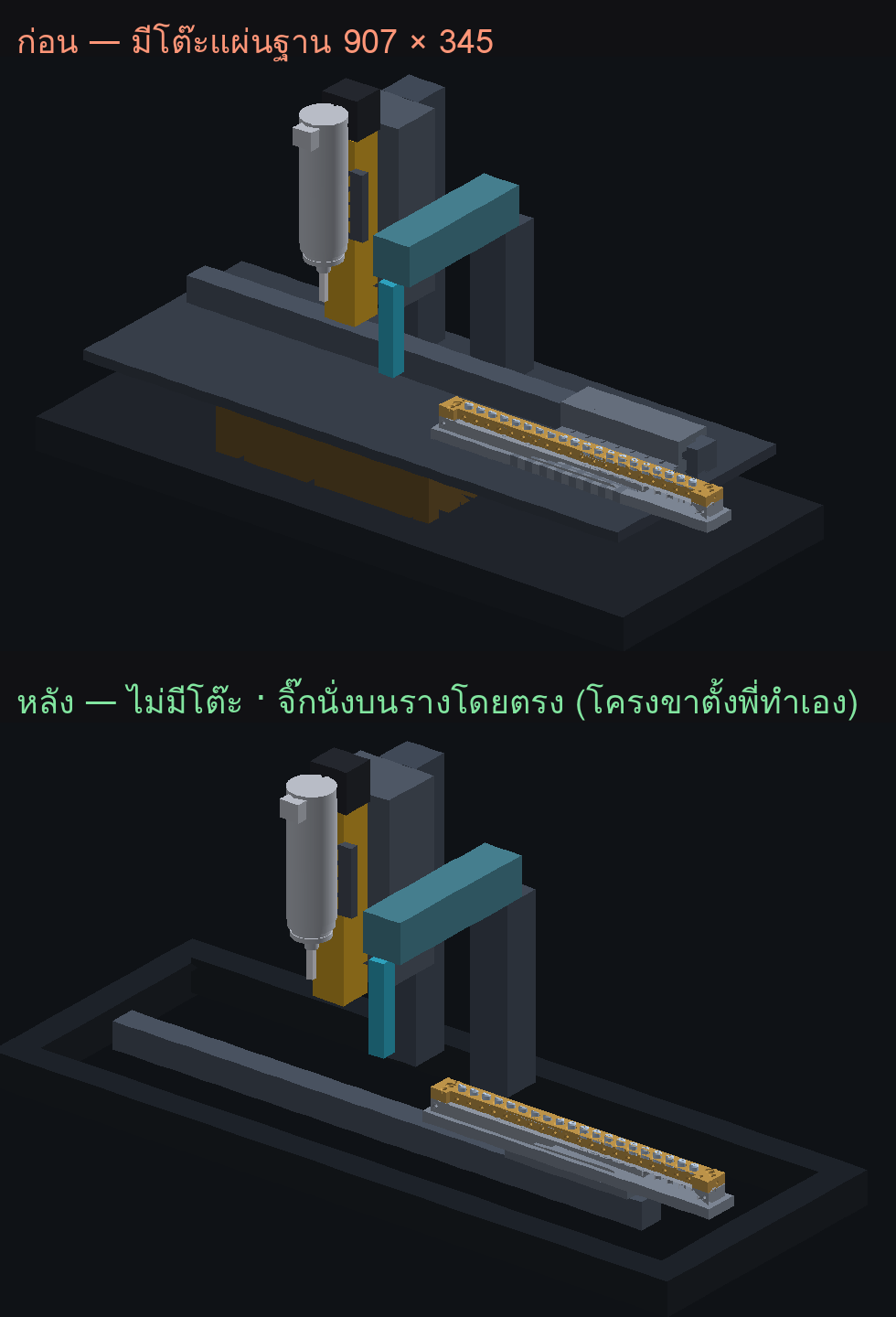 เทียบก่อน-หลังตัดโต๊ะ